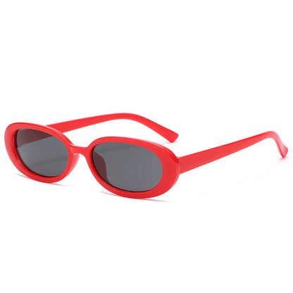 SLIM OVAL SUNGLASSES