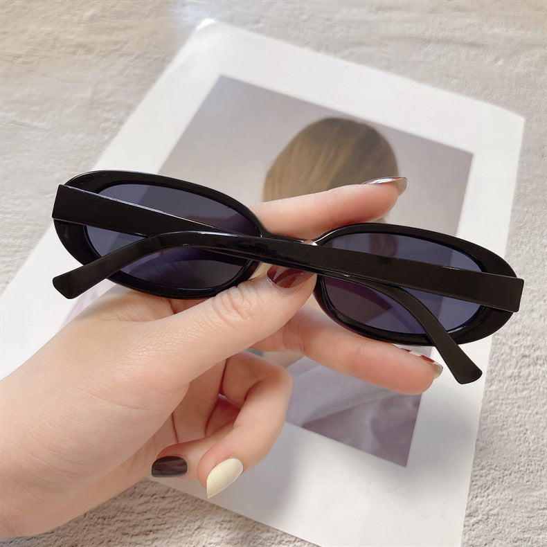 SLIM OVAL SUNGLASSES